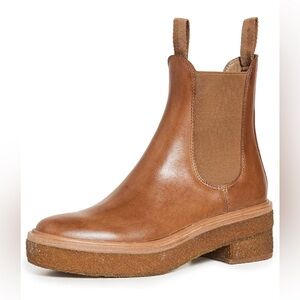 Loeffler Randall Women’s Chelsea Brown Leather Boots Size 11.5